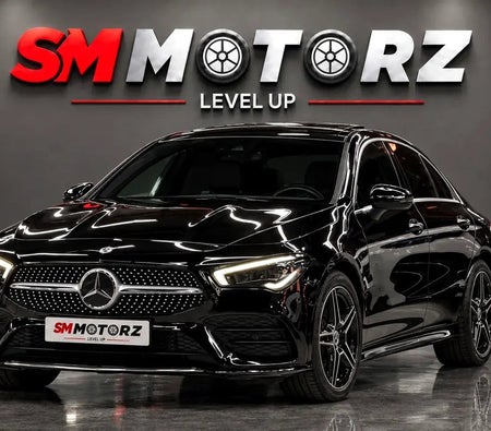 Black Mercedes Benz CLA250 AMG 2020