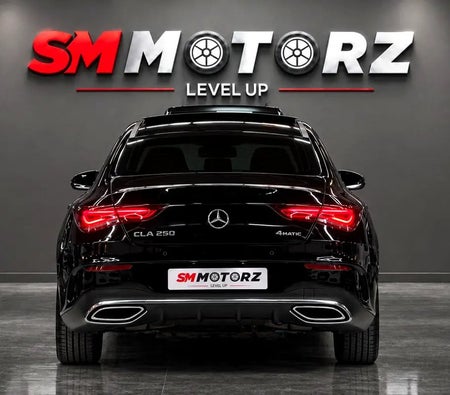 Black Mercedes Benz CLA250 AMG 2020