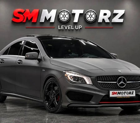 Gray Mercedes Benz CLA250 AMG 2016