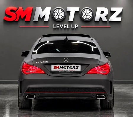 Gray Mercedes Benz CLA250 AMG 2016