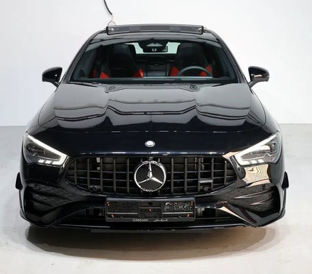 Black Mercedes Benz AMG CLA 35 2025