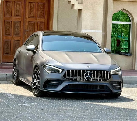 Gray Mercedes Benz AMG CLA 35 2021 Gray Mercedes Benz AMG CLA 35 2021