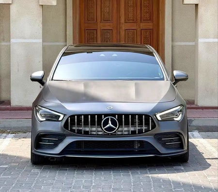 Gray Mercedes Benz AMG CLA 35 2021 Gray Mercedes Benz AMG CLA 35 2021
