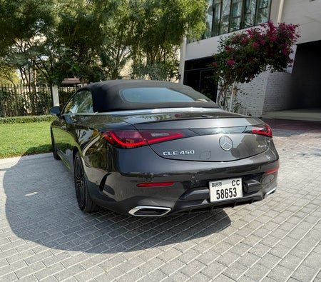 Black Mercedes Benz CLE 450 Convertible 2025