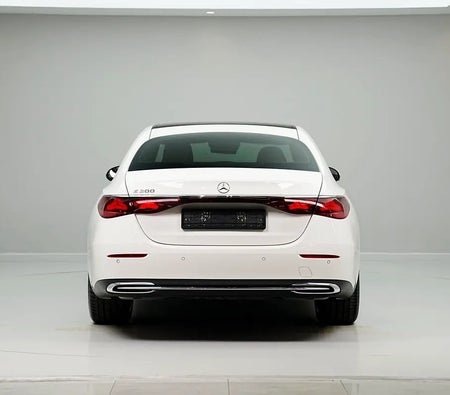 White Mercedes Benz E200 2024