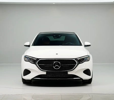 White Mercedes Benz E200 2024