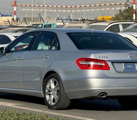 Silver Mercedes Benz E350 2010