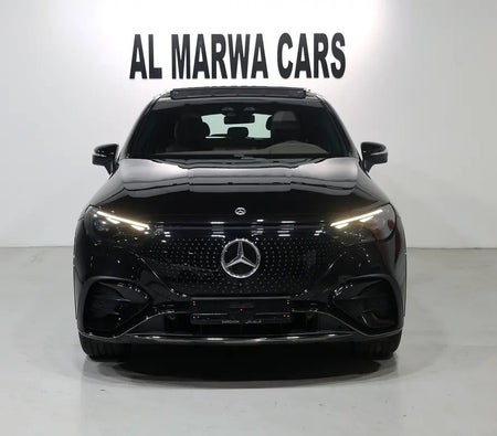 Black Mercedes Benz EQE 2025