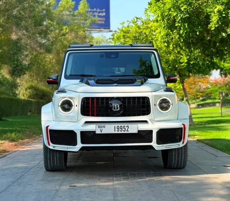 White Mercedes Benz G63 AMG Brabus 2024