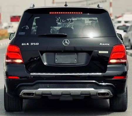 Black Mercedes Benz GLK 350 4matic 2014