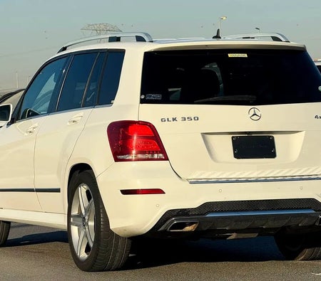 White Mercedes Benz GLK 350 4matic 2014