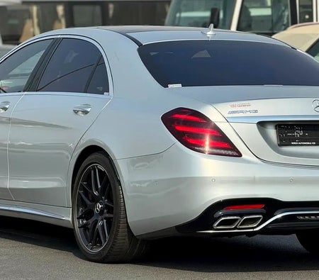 Silver Mercedes Benz S63 AMG 2018