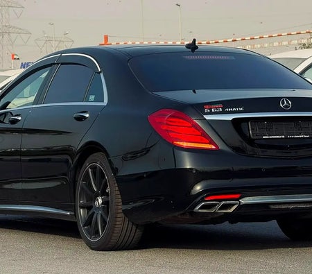 Black Mercedes Benz S63 AMG 4Matic 2014