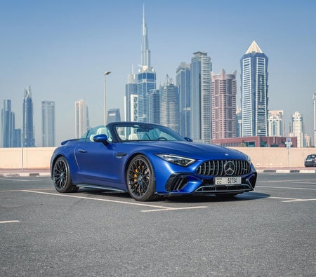 Blue Mercedes Benz SL63 AMG 2023 Blue Mercedes Benz SL63 AMG 2023