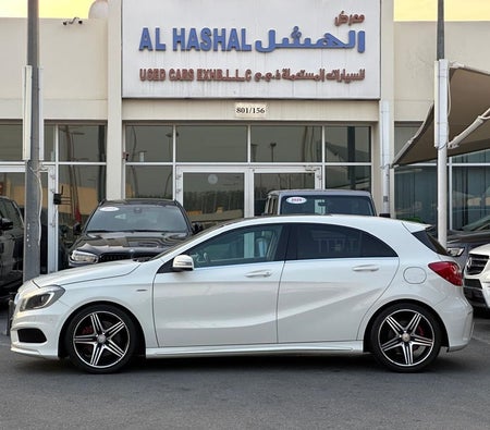White Mercedes Benz A250 2015