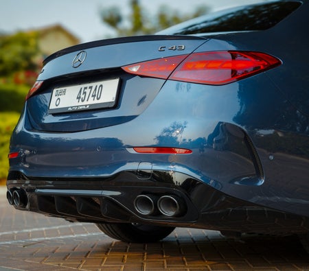 Blue Mercedes Benz AMG C43 2023 Blue Mercedes Benz AMG C43 2023