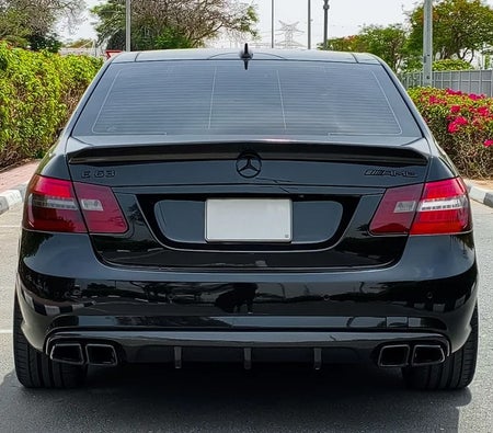 Black Mercedes Benz AMG E63 2010