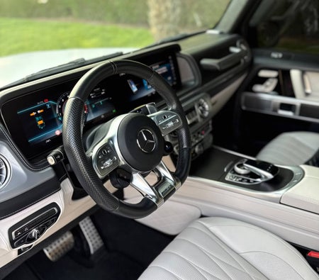 White Mercedes Benz AMG G63 2024
