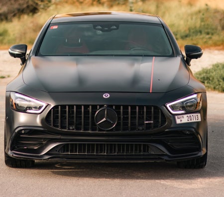 Black Mercedes Benz AMG GT 43 2021