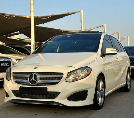 White Mercedes Benz B Class 2017