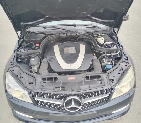 Blue Mercedes Benz C300 2011