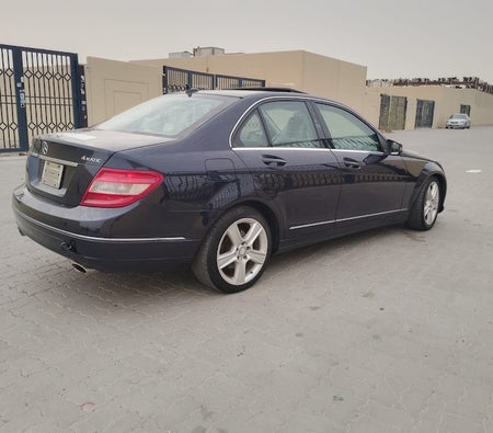 Blue Mercedes Benz C300 2011