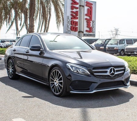 Black Mercedes Benz C200 Avantgarde 2017