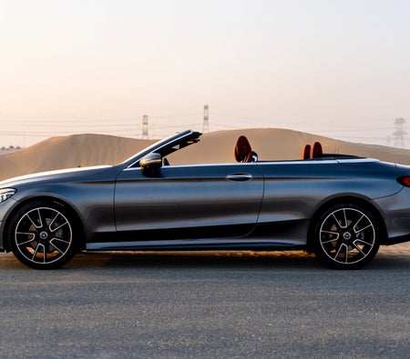 Silver Mercedes Benz C200 Convertible 2023 Silver Mercedes Benz C200 Convertible 2023