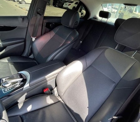 Silver Mercedes Benz C200 2016