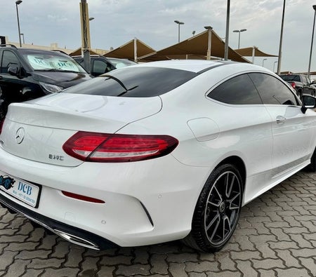 White Mercedes Benz C200 2023