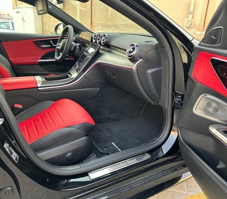zwart Mercedes Benz C200 2023