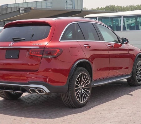 Red Mercedes Benz GLC 300 2019