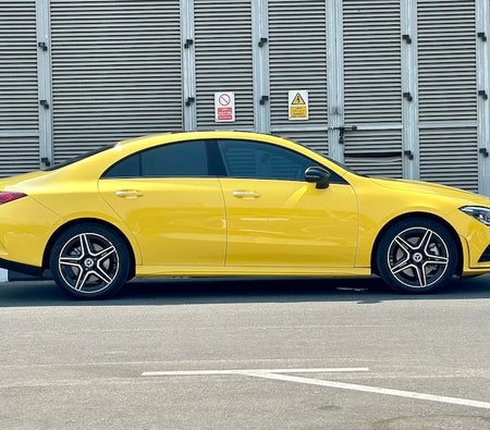 Yellow Mercedes Benz CLA 250 2021