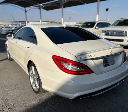 White Mercedes Benz CLS 350 2012