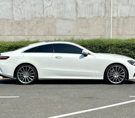 White Mercedes Benz E450 2021