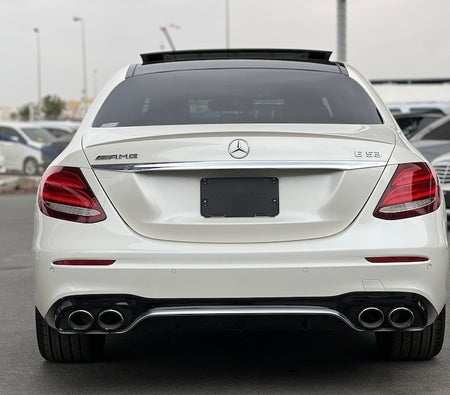 White Mercedes Benz AMG E53 2019