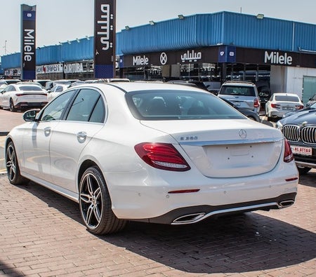 White Mercedes Benz E200 2020