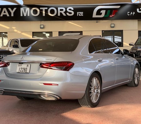 Silver Mercedes Benz E450 2021