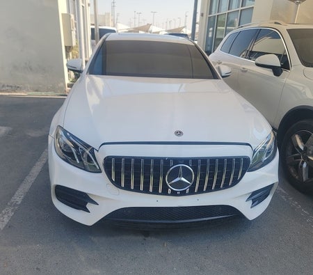 White Mercedes Benz E300 2018