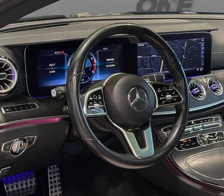 Blue Mercedes Benz E450 2020