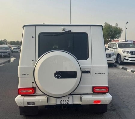 Weiß Mercedes Benz G63 AMG 2014