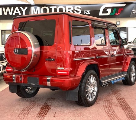 Red Mercedes Benz G550 2020