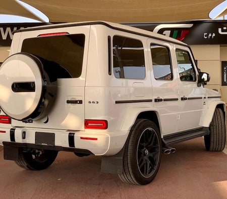 Weiß Mercedes Benz G63 AMG 2020
