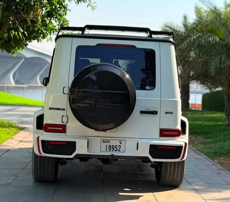 White Mercedes Benz G63 AMG Brabus 2024