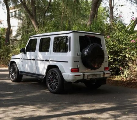 White Mercedes Benz G63 AMG Double Night Package 2025