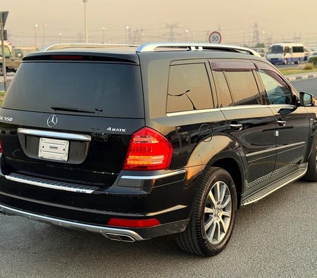 Black Mercedes Benz GL 550 4Matic 2012