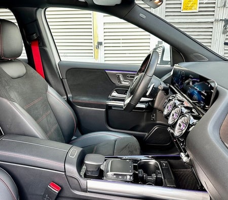 White Mercedes Benz AMG A45 2021