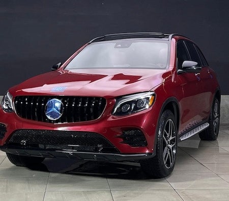 Red Mercedes Benz GLC 2019