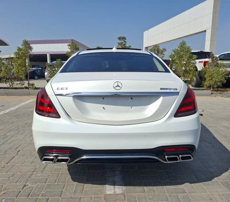 White Mercedes Benz S550 with S63 AMG Body Kit 2014 White Mercedes Benz S550 with S63 AMG Body Kit 2014