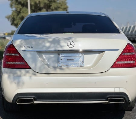Weiß Mercedes Benz S550 2012